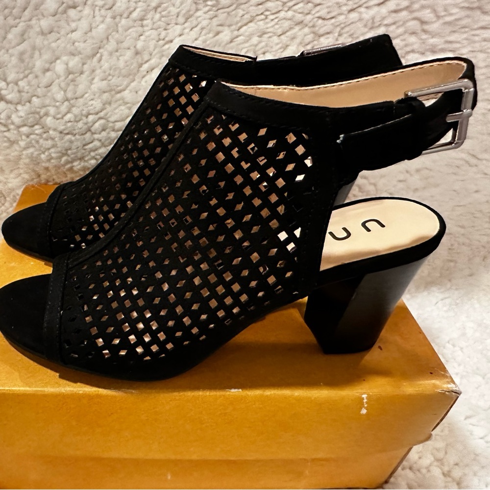 COPY - Brand new Unisa Black Open Toe Open Back Heels - Women | Color: Black | …